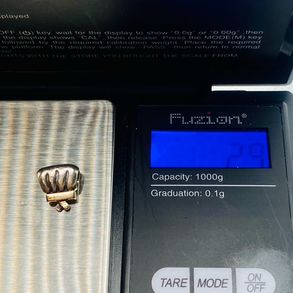 EUC Pandora 790475 Sterling Silver Purse Bead w/ 14k Yellow Gold Clutch Charm - Picture 10 of 10